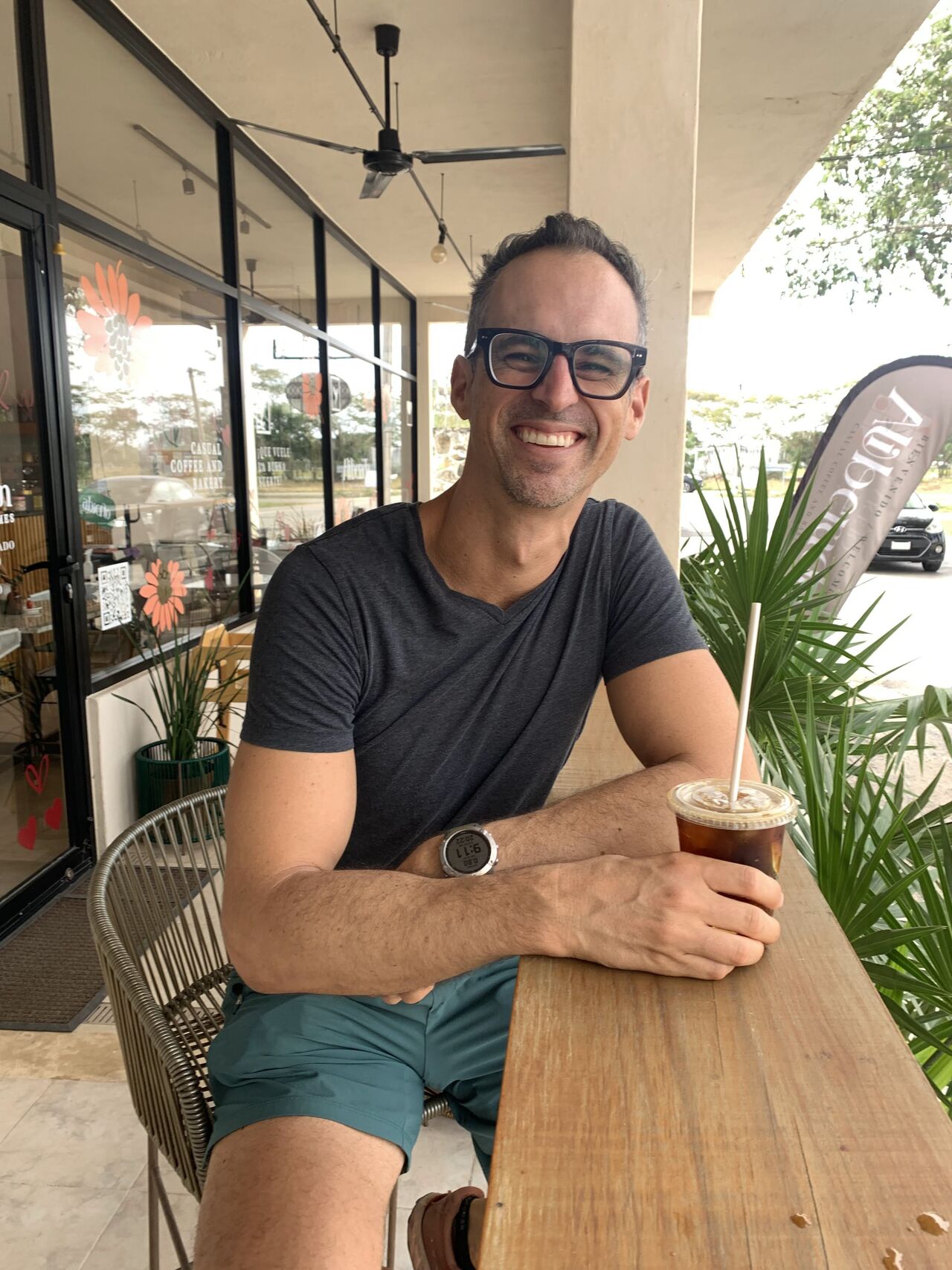 Dan Cumberland presenting